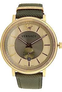 versace vbq 030017|Versace Men Analog Quartz 2 Hand Watch with Leather Strap .